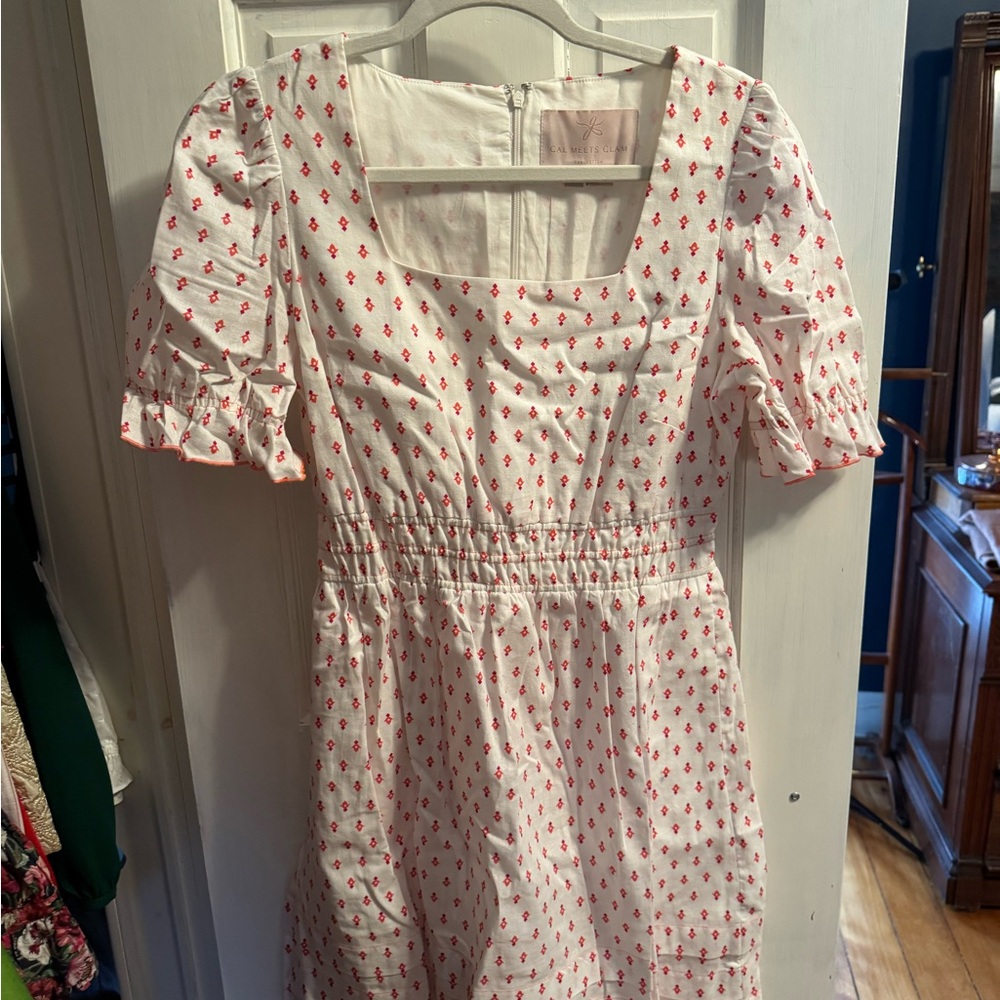 White and Pink Gal Meets Glam Dress